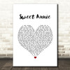 Zac Brown Band Sweet Annie White Heart Song Lyric Print