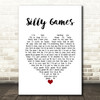 Janet Kay Silly Games White Heart Song Lyric Print