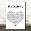 Psyko Punkz Victorious White Heart Song Lyric Print