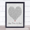 Kiss From A Rose Seal Grey Heart Song Lyric Quote Print