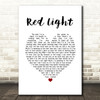 The Dualers Red Light White Heart Song Lyric Print