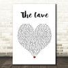 Mumford & Sons The Cave White Heart Song Lyric Print