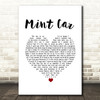 The Cure Mint Car White Heart Song Lyric Print