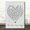 Go Your Own Way Fleetwood Mac Grey Heart Song Lyric Quote Print