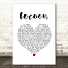 Catfish And The Bottlemen Cocoon White Heart Song Lyric Print