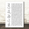 Def Leppard When Love And Hate Collide White Script Song Lyric Print