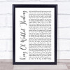 Go West King Of Wishful Thinking White Script Song Lyric Print