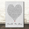 Rewrite The Stars The Greatest Showman Grey Heart Song Lyric Quote Print
