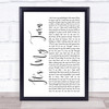 Diana Ross It's My Turn White Script Song Lyric Print