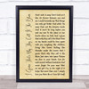 Elton John I Guess That's Why They Call It The Blues Rustic Script Lyric Print