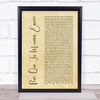 Cher You Haven't Seen The Last Of Me Rustic Script Song Lyric Print