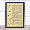 The Rolling Stones Sympathy For The Devil Rustic Script Song Lyric Print