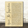 Chicago You're The Inspiration Rustic Script Song Lyric Print