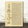 Steven Curtis Chapman The Great Adventure Rustic Script Song Lyric Print