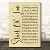 Gabrielle Aplin Start Of Time Rustic Script Song Lyric Print