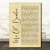 Dick Van Dyke Me Ol Bamboo Rustic Script Song Lyric Print