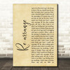 Biffy Clyro Re-arrange Rustic Script Song Lyric Print