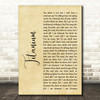 David Guetta Ft Sia Titanium Rustic Script Song Lyric Print