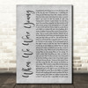 Adele When We Were Young Rustic Script Grey Song Lyric Quote Print