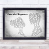 Al Green Love And Happiness Man Lady Couple Grey Song Lyric Quote Print