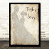 Amy Wadge Faith's Song Man Lady Dancing Song Lyric Print