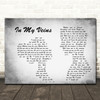 Andrew Belle In My Veins Man Lady Couple Grey Song Lyric Quote Print