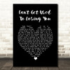 Andy Williams Can't Get Used To Losing You Black Heart Song Lyric Print