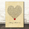 Aslyn That's When I Love You Vintage Heart Song Lyric Print