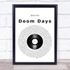 Bastille Doom Days Vinyl Record Song Lyric Print