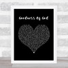 Bethel Music Goodness Of God Black Heart Song Lyric Print