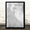 Bing Crosby & Grace Kelly True Love Man Lady Dancing Grey Song Lyric Quote Print