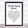 blink-182 All The Small Things White Heart Song Lyric Print