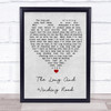 The Long And Winding Road The Beatles Grey Heart Song Lyric Quote Print