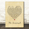 Blur The Universal Vintage Heart Song Lyric Print