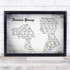 bob Dylan Forever Young Man Lady Couple Grey Song Lyric Quote Print
