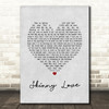 Bon Iver Skinny Love Grey Heart Song Lyric Print