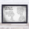 Bon Jovi (You Want To) Make A Memory Man Lady Couple Grey Song Lyric Quote Print