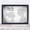 Boyzone Every Day I Love You Man Lady Couple Grey Song Lyric Quote Print