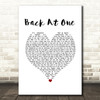 Brian McKnight Back At One White Heart Song Lyric Print