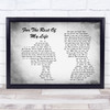 Brian McKnight For The Rest Of My Life Man Lady Couple Grey Song Lyric Print