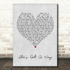 Billy Joel She's Got A Way Grey Heart Song Lyric Quote Print