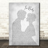 Bryan Adams I'm Ready Grey Song Lyric Man Lady Bride Groom Wedding Print