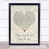 Carpenters (They Long to Be) Close to You Script Heart Song Lyric Print