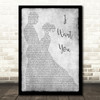 Cee Lo Green I Want You Man Lady Dancing Grey Song Lyric Quote Print