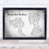 Celine Dion Beauty And The Beast Man Lady Couple Grey Song Lyric Quote Print