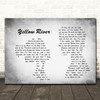 Christie Yellow River Man Lady Couple Grey Song Lyric Print