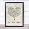 Christina Grimmie In Christ Alone Script Heart Song Lyric Print
