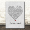 Cody Johnson Red Dirt Road Grey Heart Song Lyric Print