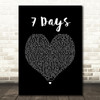 Craig David 7 Days Black Heart Song Lyric Print