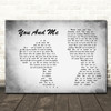 Dave Matthews Band You And Me Man Lady Couple Grey Song Lyric Print